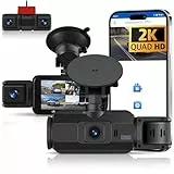 Hodozzy 2K+1080P 360° Auto Dashcam mit 5GHz WiFi, 4 Kameras Vorne Hinten,Keine Licht-Nachtsicht, 3 Zoll IPS Touchscreen, Loop Aufnahme, G-Sensor, Parken Monitor