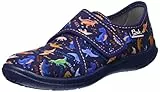 Beck Jungen Dinosaurier Slipper, Dunkelblau, 29 EU