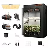 Spider Farmer Grow box KomplettSet SF2000 LED Pflanzenlampe Vollspektrum Dimmbarer Grow Lampe Samsung LM301H EVO LEDs GrowZelt Kit Komplettes 60x120x180cm Hydroponics 1680D Grow Tent Homebox Zuchtzelt