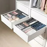 LAJIAKE 8er Set Schubladen Organizer passend für PAX Kleiderschrank 50×58 cm Faltbar Schubladeneinsatz für Kleidung & Kinderkleidung, modulares Design, stabil, Grau