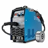 IPOTOOLS MIG-160ER Inverter Schweißgerät MIG MAG - Schutzgas Schweissgerät mit 160 Ampere auch FLUX/Fülldraht und Elektroden geeignet/E-Hand/Digitalanzeige/IGBT / 230V / 7 Jahre Garantie