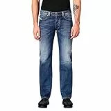 Diesel Herren Straight Jeans Larkee Pantaloni, Blau (Medium Blue 01), W33/L34