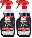NIGRIN Felgen-Reiniger EvoTec hocheffektive Reinigung Aller Arten von Felgen, integrierter Wirk-Indikator, selbstaktiv, säurefrei, blau, 500ml (Packung mit 2)