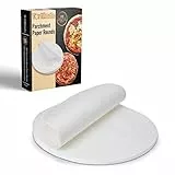 Tortillada - 200 Stück Rundes Backpapier 20cm – Vorgeschnittene Backpapierbögen aus Pergamentpapier – Antihaft Backpapier für Heißluftfritteuse, Backofen & Pizza