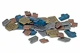 Steinspiele: Metal Sci-Fi Münzen (Vantage) | Sci-Fi-Münzen zur Verbesserung Ihres Spiels | 45 Metallmünzen - 1 $ (x 18), $2 (x12), $5 (x9) und $10 (x6) Münzen aus Zinklegierung