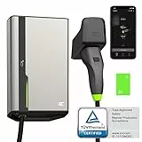 Green Cell GC HabuDen Wallbox 22kW 32A 7,5m Typ 2 Ladekabel Intelligente EV Ladestation mit RFID NFC GC App Bluetooth WiFi Kompatibel mit Allen e-Auto Zuhause Laden mit 22kW, 11kW, 7.2kW, 3.6kW