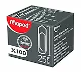 Maped Büroklammern, galvanisiert, 25 mm, Inhalt: 100 Stück