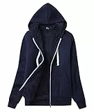 igeekwell Teddyfutter Hoodie Jacke Damen Reißverschluss Sweatjacke Warm Fleece Winter Herbst Kapuzenpullover Gefüttert Fleecejacke mit Kapuze