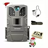 CEYOMUR Wildkamera 36MP 2K, 850nm IR LEDs Wildkamera mit Bewegungsmelder Nachtsicht, Wildtierkamera mit 2 Zoll Display, IP66 Wasserdichter für die Überwachung von Wildtieren