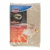 TRIXIE Basissand für Wüstenterrarien – gleichmäßig feinkörnig, ohne Zusatzstoffe – gute Wärmeleitfähigkeit – für Heizmatten & Eiablage geeignet – gelb – 5 kg