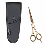 Pamara Haarschere, Friseurschere Profi, Scharfe Haarschneideschere, Haarschere Set mit Etui, Frisur Scheren für Pony, Spitzen, Bart, Profi Schere zum Haare Schneiden für Damen, Herren & Kinder