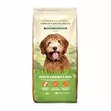 Amazon-Marke: Lifelong - Hundefutter für ausgewachsene Hunde (Adult) aller Rassen, Fein zubereitetes Trockenfutter reich an Huhn und Reis, 15 kg (1er-Pack)