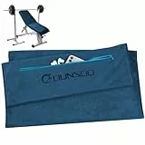 DUNSOO Fitness Handtuch I 120x50cm I Mikrofaser Sporthandtuch mit Reißverschlusstasche für Fitnessstudio und Training I Gym Handtuch (Marineblau)