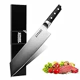Kitory Kiritsuke Kochmesser, Küchenmesser mit 20cm Extrem Scharf Klinge, Profi Chefmesser mit Pakkaholzgriff und Premium Geschenkbox, Deutschem hochwertigem Edelstahl