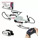 JAMARA 422029 - Angle 120 Altitude HD Wifi VR, inkl. VR-Brille, Altitude Hold Adjustment, Kompass/Flyback, Track following - Flugbahn-Planung-Modus,120 Degree Weitwinkel-Kamera,Unterspannungswarnung
