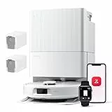 roborock Qrevo Serie Saugroboter mit Wischfunktion, 8000Pa Saugkraft(verbessert von Qrevo S), Anti-Verfilzungs-Seitenbürste, Hindernisvermeidung, LiDAR-Navigation, All-in-One Dock, Weiß(QV 35A Set)