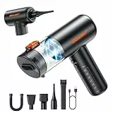 SEALIGHT Handstaubsauger Akku, 32000Pa Autostaubsauger mit Bürstenloser Motor de 400000 RPM, Handstaubsauger Kabellos,Mini Staubsauger für Auto,Haus,Tierhaare