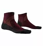 X-Socks Unisex Run Discovery Socks, Dark Ruby/Opal Black, 39-41