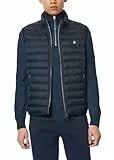 Marc O'Polo Herren Steppweste Übergangsjacke wasserabweisend, Blau (Dark Navy), XS