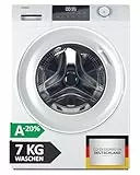 Haier Frontlader Waschmaschine 7kg I I-PRO SERIE 1 HW70-BP14929BU1 I Mit A-20% Effizienz, 1.400 U/Min. & sparsamem Inverter-Motor I Per App steuerbar I Mengenautomatik & Refresh-Programm