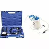 BGS 8007 | Öldrucktester | Öldruckprüfer | Öl-Messgerät & 8066 | Druckluft-Bremsenentlüfter | Bremsenentlüftungsgerät | Entlüftungsgerät | Bremsflüssigkeit | 5L