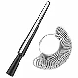 Ringmaßstab Kalibrierer Ringgrößenmesser, Ring Sizer Messwerkzeug Größenstandard UK/EU/USA| Professionelles Schmuckmesswerkzeug für Verlobungsringe, Eheringe & Schmuckherstellung