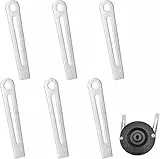 GoldOars 85mm Replacement Metal Blade, 6 Stück Rasentrimmer Ersatzmesser, Rasentrimmer Klingen Metall, Rasentrimmer Zubehör Kompatibel mit Schwarz Schneidscheibe