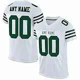 Generisch Personalisiert American Football Trikot Personalisierte Spieltrikots mit Name Nummer für Kinder Erwachsene Junge Mädchen Herrn Damen
