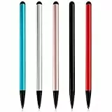 QZKJQDD 5 Stück Stylus Pen, Touchscreen Stift, Tylus Touch Pen, Touch Pen, 2-in-1 Touchscreen Stift für alle Tablets/Smartphone, kompatibel mit Samsung/iPad/Android/IOS (Fünf Farben)