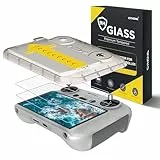 CYNOVA DJI Mini 4 Pro Displayschutzfolie für DJI RC2, [Auto Alignment Kit] DJI RC/DJI RC 2 Controller HD gehärtetes Glas 9H Härte für DJI Air 3/ DJI flip/Mini 3 Pro Drohnenzubehör (2 Stück)