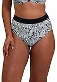 SANS COMPLEXE Damen Seychelles Bikini Bottoms, Graphic Palm Tree Print, 40-42 EU