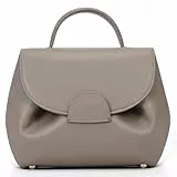 HICARRY Kleine Umhängetasche Damen Handtasche Henkeltaschen Designer Leder Schultertaschen Crossbody Bag Damen Elegante Handbags Moden Geldbörse mit Tragegriff oben