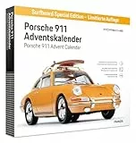 FRANZIS 67299 - Porsche 911 Sonderedition Surfbrett Adventskalender - Modellbausatz im Maßstab 1:43, inkl. Soundmodul und 52-seitigem Begleitbuch