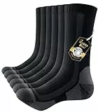 PULIOU Merino Socken Thermosocken Herren Damen Wandersocken Dicke Merinowolle Outdoor Trekkingsocken Anti-Blasen Arbeitssocken Wintersocken,3 Paar