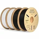 ELEGOO High Speed PLA+ Filament 1.75mm Schwarz Weiß 4 KG, Rapid PLA Plus 3D Drucker Speedy Filament, 600 mm/s Hochgeschwindigkeitsdruck, Maßgenauigkeit +/-0,02mm, 4kg Spule (8.8lbs)