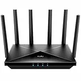 Cudy Tri-Band WiFi 7 BE11000 Router, 6-Stream 10 Gbit/s, 4 × 2,5G-Ports, bis zu 11000 Mbit/s, VPN-Server und -Client, Cudy-App und Mesh, 6 × Hochleistungsantennen, WR11000
