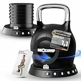 NEOLYMP Kettlebell Set 2-20 kg - 7-in-1 Kettlebell verstellbar für Ganzkörper-Workout Zuhause - Kugelhantel mit robustem Edelstahl-Handgriff für perfektes Schwungerlebnis