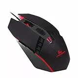 LYCANDER LMC378 Gaming-Maus, kabelgebunden, Optische USB-Mäuse mit Einstellbarer Dpi, bis zu 6400, 7 Tasten, LED, 1, 5 m Kabel