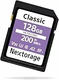 Nextorage SD Karte 128GB UHS-I SDXC, japanische speicherkarte datenspeicher SD Card, Kamera Zubehör für Nikon/Canon/Sony/Fujifilm, F2CL NX-F2CL128G