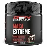 Maca Kapseln Extreme - 365 Kapseln - Hochdosiert mit 30.000mg pro Tagesportion - Spezialextrakt 10:1 - Vegan - German Elite Nutrition