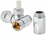 Grohe WAS Ventil 'Batterie' verchromt 1/2 Zoll, DN 20, Anschluss links 41040000 Grau