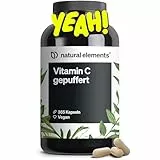 Vitamin C gepuffert 500mg – 365 vegane Kapseln – magenschonend, pH-neutral, säurefrei – aus Fermentation von Mais ohne Gentechnik gewonnen – in Deutschland entwickelt & laborgeprüft
