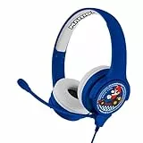 OTL Technologies Mario Kart interaktiver Kopfhörer, mit Mikorfon & Kabel, für Kinder (offizielles Lizenzprodukt), MK0819, Kinder (größenverstellbar)
