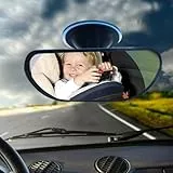 Foreverup Universal Innenspiegel mit Saugnapf, Auto Rückspiegel, Auto Innenspiegel Rückansicht, RückspiegelAuto für Car Auto Boat SUV Van 200 x 60 mm