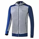 Black Crevice Herren Merino Kapuzenjacke, steel blue/grau, L