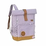 LÄSSIG Kinderrucksack mit Brustgurt Freizeitrucksack wasserabweisend, 12 Liter/Medium Rolltop Backpack lilac