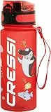 Cressi Water Bottle H20 Frosted 400 ML RED