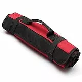 Yosoo tragbare Werkzeugtasche mit 22 Taschen, Tasche aus Stoff, Oxford, rot