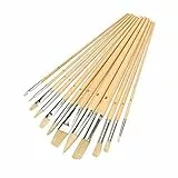 Silverline 282606 Pinselsortiment für Künstler, 12-tlg. Satz Spitzen sortiert