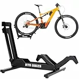 RTR BIKES Brutus Fahrradständer Boden – Profi Hinterradständer für E-Bike & MTB bis 30kg – Massiver Stahl Standfuß – Passend für 26-29 Zoll & Reifenbreite bis 2,8' – Made in EU
